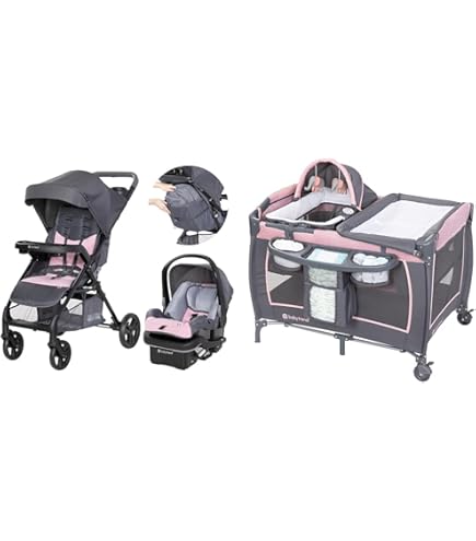 Baby Trend Tango 3 All-Terrain Stroller Travel System with EZ-Lift 35 Plus Infant Car Seat and Lil' Snooze Deluxe III Bassinet : Baby