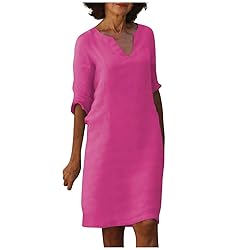 Cotton Linen Dresses for Women 2023,Trendy Summer