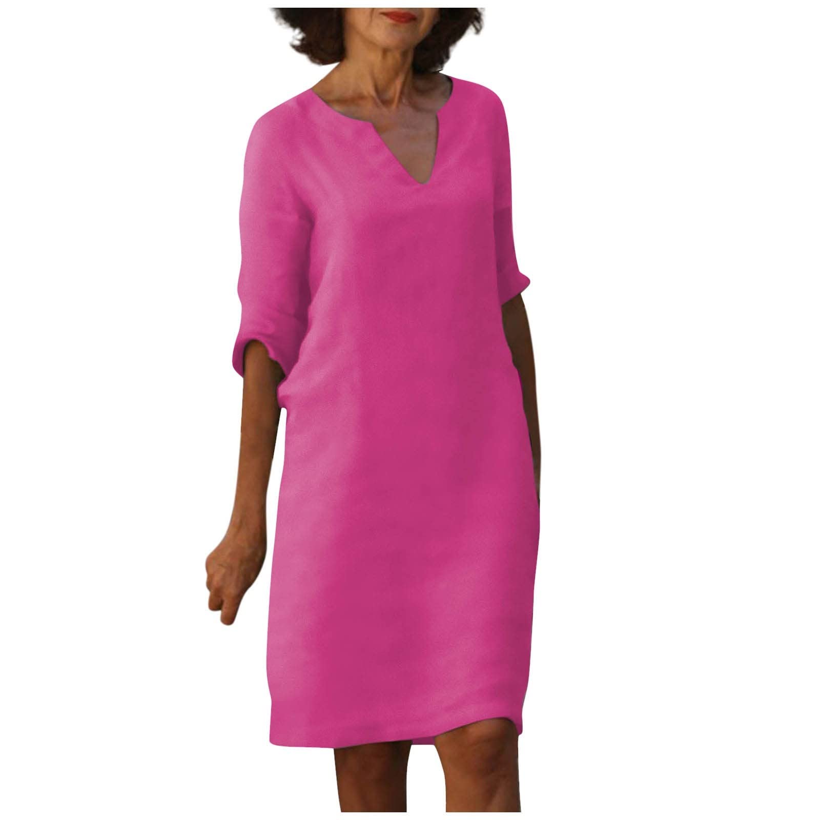 Cotton Linen Dresses for Women 2023,Trendy Summer