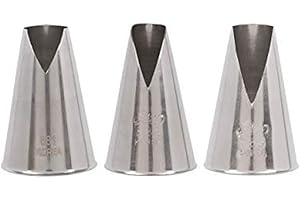 Ateco #881 & #882 & #883 - Set of 3 St Honore Pastry Tips - Stainless Steel