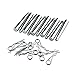 OTTFF 10 Sets Conical Coupler Pin with Body R-Clip Stage Lights Truss Accessories Lighting Trusses Replace Parts - Length 65mm