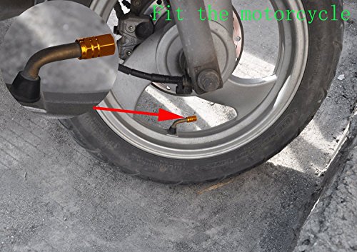 image for Cutequeen 28pcs Golden Aluminum Tire Rim Wheel Valve Stem Caps - Golde