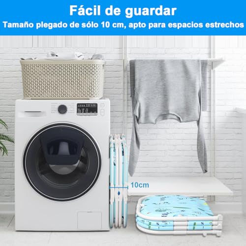 AHILAX Tina Plegable Portátil para Adultos, Bañera Grande de Hidromasaje con Espuma Térmica & Soporte Plegable para Mantener la Temperatura Tina Familiar para Baño SPA Ducha Caliente Hielo 110*65*48cm