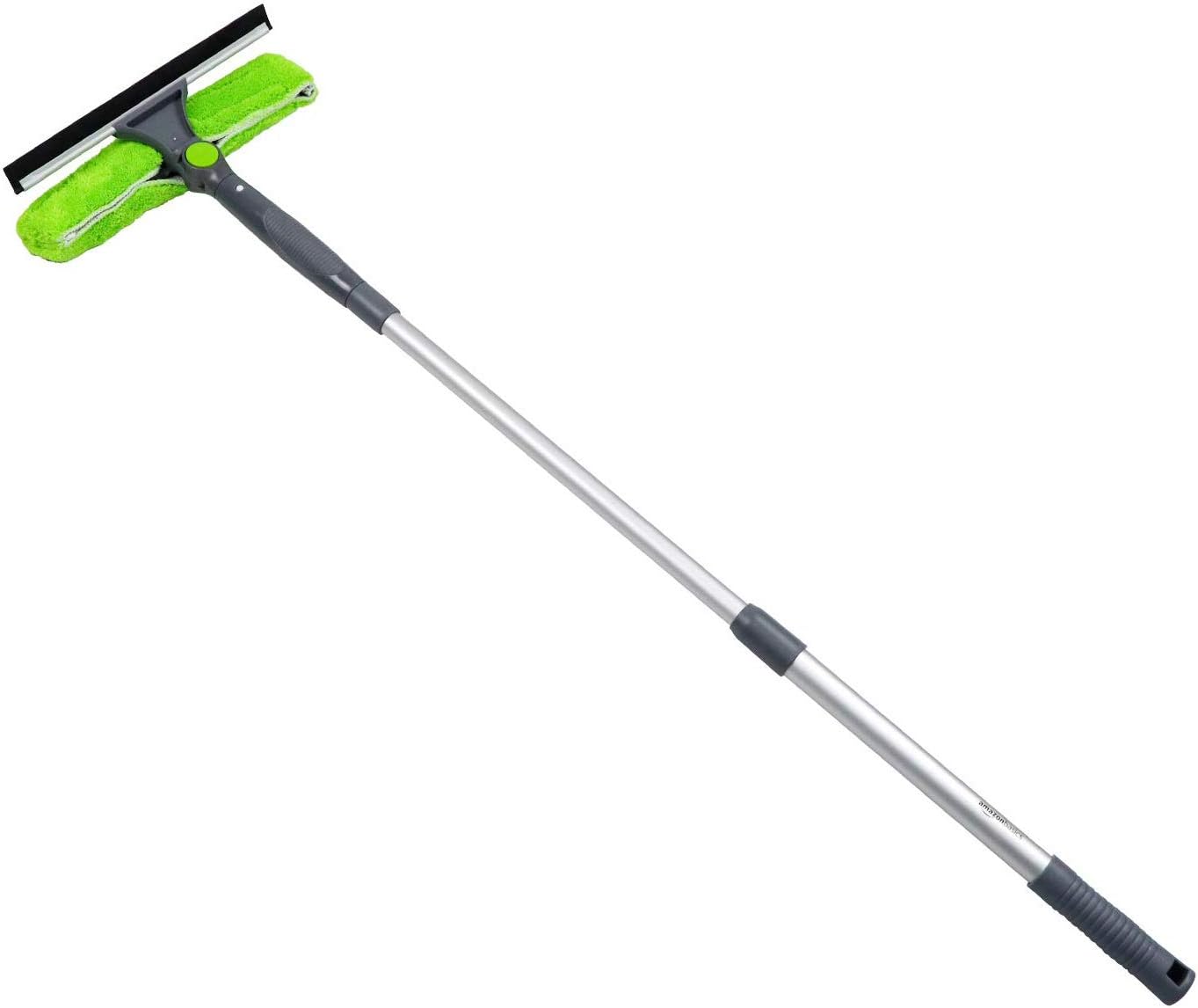 Amazon Basics Extendable Window Squeegee with 180° Rotating Head and telescopic Pole 26''-38''(66cm-96.5cm)