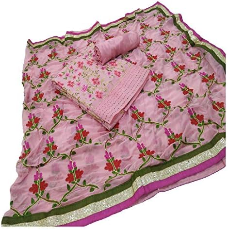 Monika Silk Mill Chanderi Dress Material