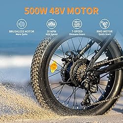 Jasion EB7 ST Electric Bike for Adults, 500W Motor