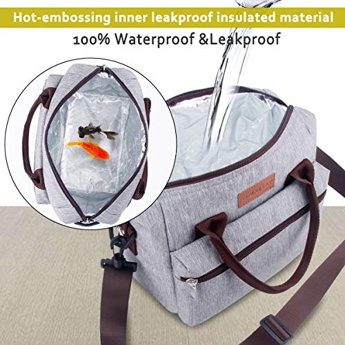 image for BALORAY Lunch Bag for Women Insulated Lunch Box with Adjustable Should