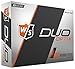 WILSON Staff DUO Golf Ball, Soft Optix, Orange, (Model: WGWP40800)