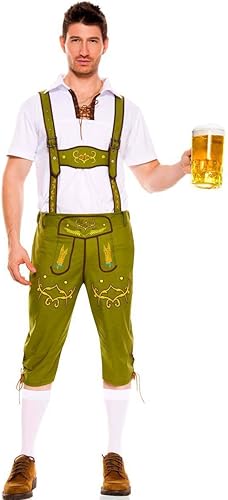 Amazon 男性のミュンヘンのビール祭りの服装 メンズ ハロウィーン Xl 緑 コスプレ 仮装 通販