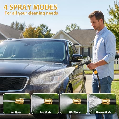High Pressure Hose Nozzle, Upgraded Pressure Washer Gun with 4 Spray Modes, photo 10