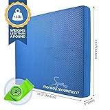 Monkey Movement Balance Pad | Balance Board | Stability Cushion - All in One Foam Wobble Trainer for Physical Therapy, Rehab & Strength Training, Knee Pad, and Meditation Pillow