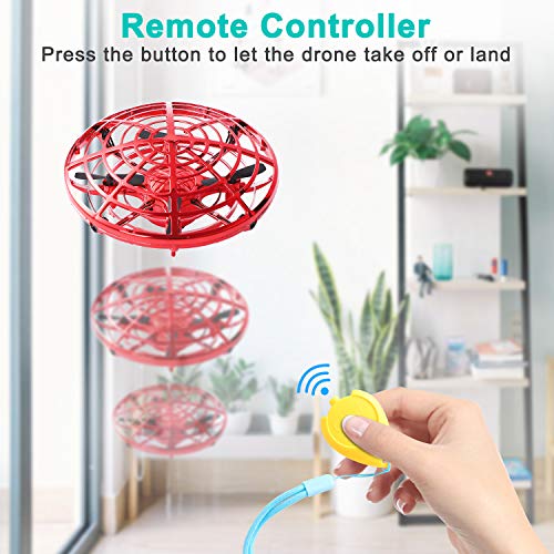 image for semai Flying Toys for Kids Mini UFO Drone Hand Operated Drones with 2 