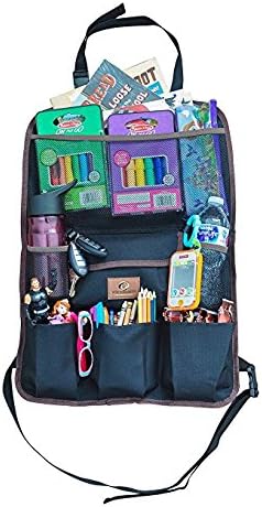 Car Back Seat Organizer Multi-Pocket Travel Storage With Books Magazines Toys Holder