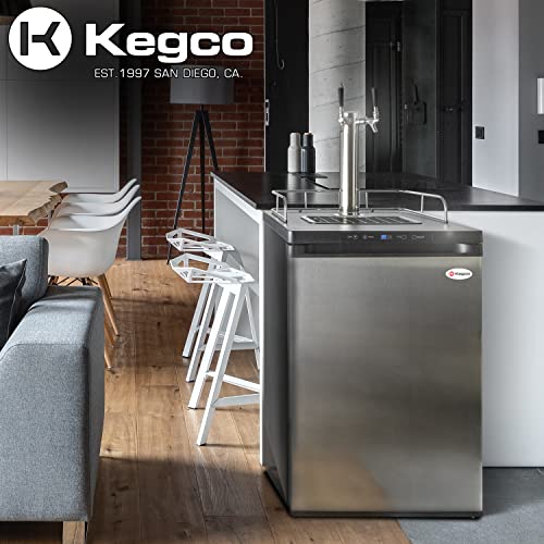 Kegco Kegerator, Dual Tap, Stainless Steel Pricepulse