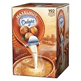 International Delight 827965 Flavored Liquid Non-Dairy Coffee Creamer, Hazelnut, .44 oz Cups, 192 Cups/Carton
