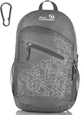 outlander ultra lightweight packable water resistant travel hiking backpack daypack handy foldable camping outdoor backpack