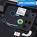 Label KINGDOM Label Tape 18mm 0.7 Laminated Tape Replacement TZe-241 TZe141 TZe 641 TZe441 TZe541 TZe741 3/4 Inch Tape for Ptouch D400 D600 1880 Label Maker, 6-Pack