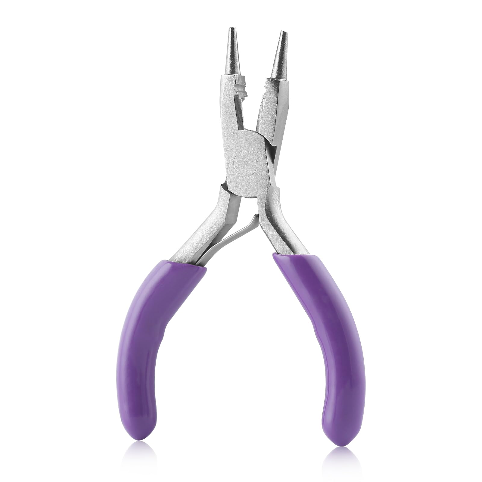 GOLD DEER 3 Inches Mini Round Nose Pliers with Cutter Wire Micro Round Pliers Looping Pliers Mini Jewelry Pliers Jewelry Making Tools Mini Pliers for Jewelry Repair Wire Wrapping Beading Wire Cutting