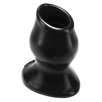 Oxballs Pig-Hole Fuckplug Black XXL - Anal Plug, innen hohl - 17 cm lang - Ø innen- 4, 7 cm, schwarz