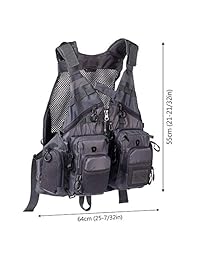 Lightbare   Chaleco para hombre, ajustable, para fotografía, para actividades al aire libre, casuales, para trabajos de pesca, para ancianos, regalo de verano