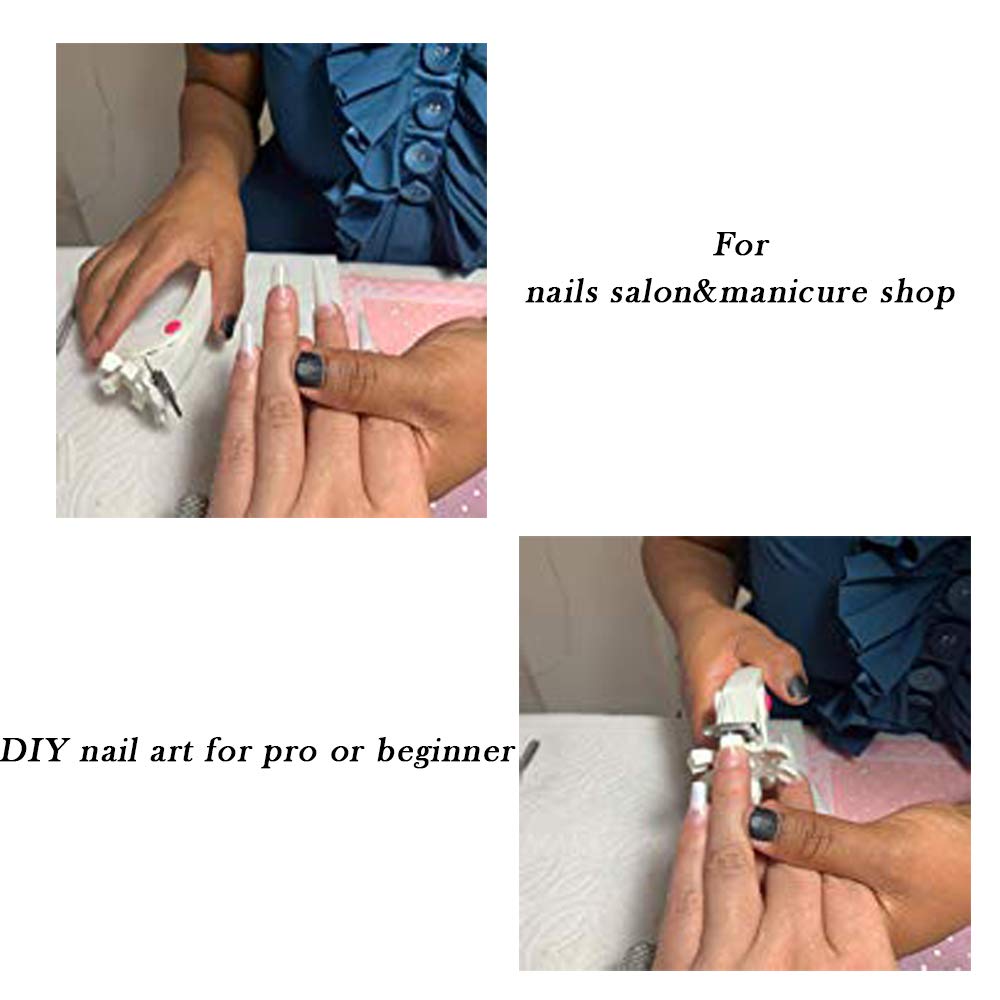 Gofypel Nail Clipper Acrylic Nail Cutter Stainless Steel Nail Tips with 1 Nail Polish Carving Pen for Gel False Nails Trimmer Nail Art Manicure Tools: Beauty