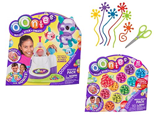 Oonies Starter Pack with Refill, Sticky Hands & Scissors