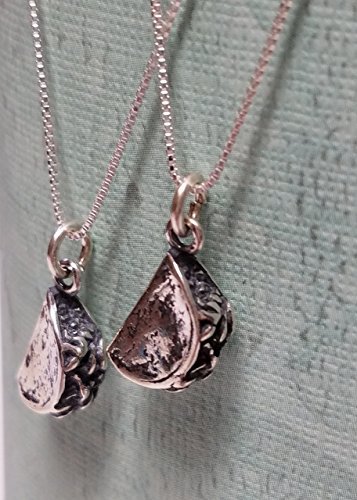 Matching Sterling Silver Taco Necklaces
