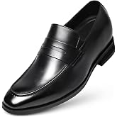 CHAMARIPA Men's Invisible Height Increasing Loafers - 2.76" Taller | Casual Business Elevator Shoes for men, Premium Calfskin Slip-On Style, Suitable For Office Work &amp; Social Events