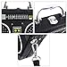 Rebecca Women Retro Radio Shape Crossbody Bag PU Leather Vintage Top Handle Handbag Purse (Black)