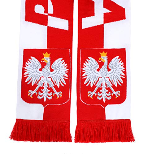 Poland Soccer High-Definition HD Knit Scarf