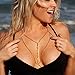 Boosic Sexy Bikini Bralette Chain Harness Necklace Crossover Body Chain For Women Gold
