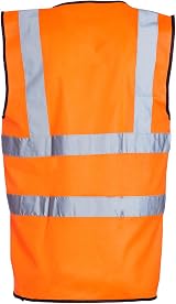 Blackrock Hi-Vis Vest Orange Reflective Safety Workwear EN20471 view 4