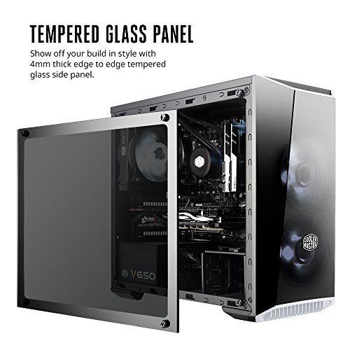 Cooler-Master-MasterBox-Lite-31-TG-mATX-Case-with-Dark-Mirror-Front-Temper-Glass-Side-Panel-Customizable-Trim-Colors-MCW-L3S3-KGNN-00