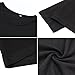 Queen.M Women's Sexy Knitting Long Sleeve Short Slim Dress, Black,M (US 8-10)