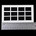 1:12 Dollhouse Miniature Wooden 12-pane Window Frame White