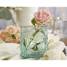 Kate Aspen Teelichthalter Set - 4 Henna Glas Votive Indisches Design