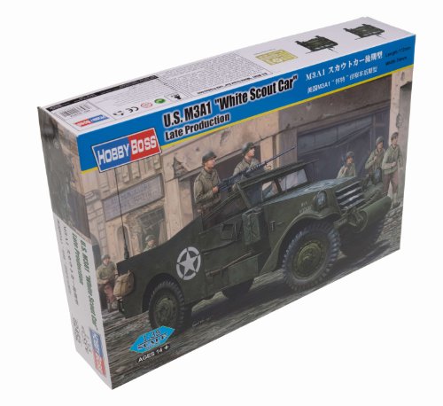 Hobby Boss US M3A1 White Scout Car Late Production Vehicle Model Building Kit