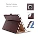 ProCase Samsung Galaxy Tab A 9.7 Case - Standing Cover Folio Case for 2015 Galaxy Tab A Tablet (9.7 inch, SM-T550 P550), with Multiple Viewing Angles, auto Sleep/Wake, Document Card Pocket (Brown)