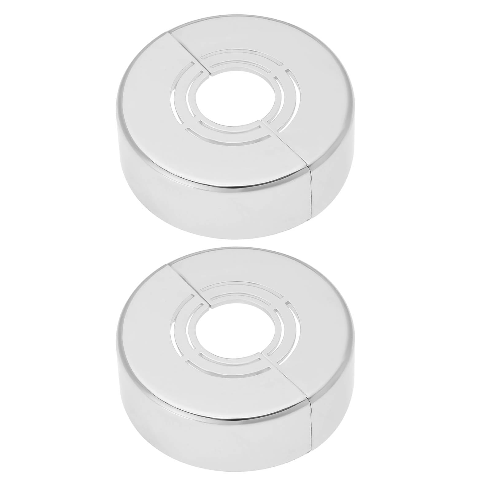 YINETTECH 2pcs 62 x 20mm Shower Split Decorative Cover Shower Rosette Cover Shower Fittings 3 Sizes in 1 Cover Rosette Divided for Diameter 21mm 26mm 33mm