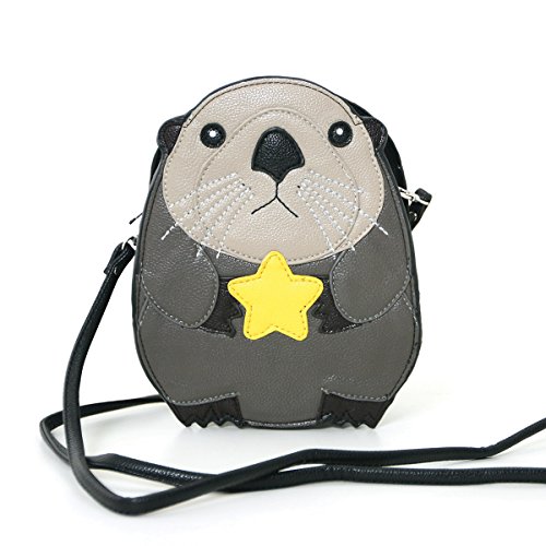 Sleepyville Critters Baby Beaver Holding a Star Shoulder Crossbody Bag