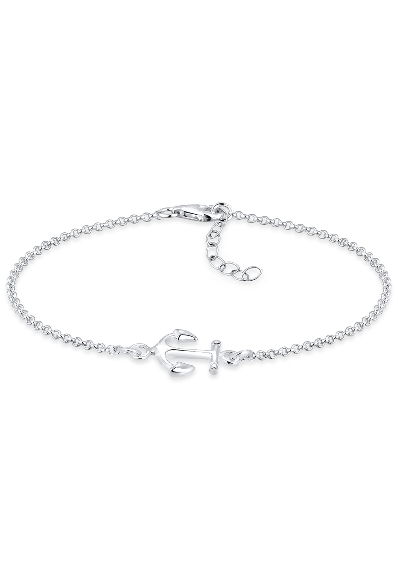 Elli Bracelet Women Anchor Pendant Maritime in 925 Sterling Silver