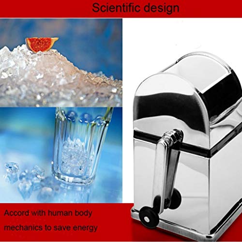 Eiscrusher Edelstahl-Eiscrusher Mini-Eisrasierer Chopper Manuelle Schneekegel-Smoothie-Maschine Ice Block Breaking… – Bild 5