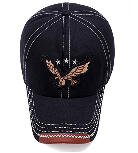 Baseball Caps for Men/Women - Sporting Baseball Hats with Adjustable Back Closure - Sports Hats for Men -Perfect for Workouts, Running and Outdoor Activities(Black)