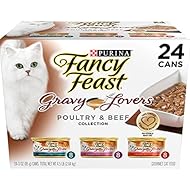 Purina Fancy Feast Gravy Lovers Gourmet Wet Cat Food - (24) 3 oz. Cans