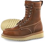Men's Moc-toe Wedge Boots Tan