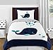 Sweet Jojo Designs Wall Hanging Decor Accessories for Blue Whale Collection
