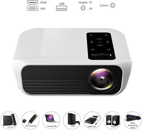 LIBWX El más Nuevo proyector T8 Full HD, Opcional Android 9.0 HDMI ...