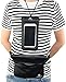 Premium Waterproof Pouch Set with Waist / Shoulder Strap - Best Way to Keep Your Phone and Valuables Dry and Safe - Perfect for Boating Swimming Snorkeling Kayaking Beach Water Parks (Black + Case)