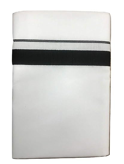 cotton dhoti for men/fancy border white cotton single dhoti (4 mulam)