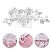 Pixnor Hair Pin Bridal Hair Comb for Wedding Crystal Rhinestones Pearls Decor(Silver)